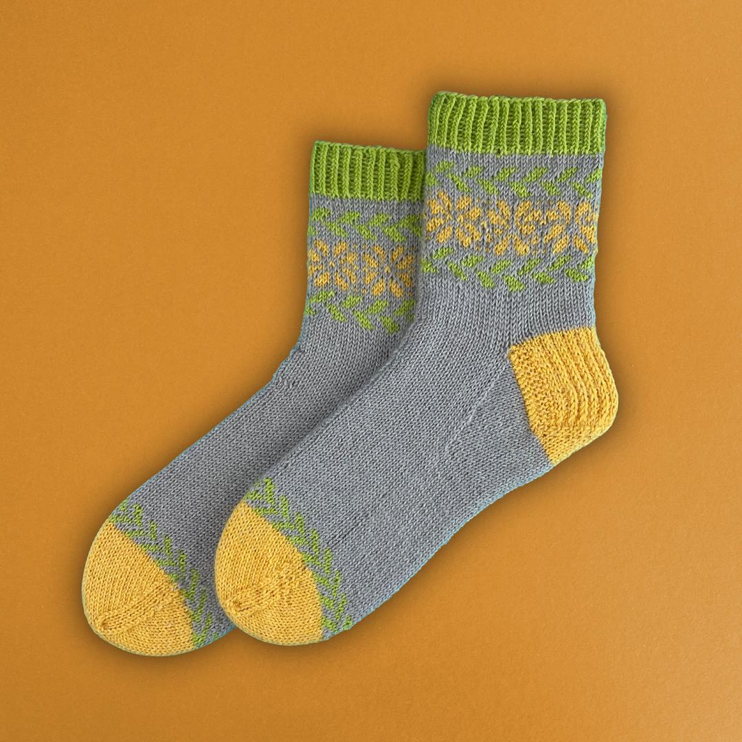 Kremke Soul Wool - Poppy Socks: Yarn Kit for 12 Colourful Socks (CLEARANCE)