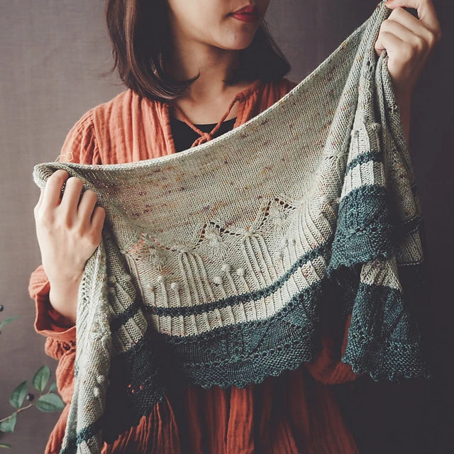 Tassy Shawl Kit (Irene Lin x Shangdrok Yarn)