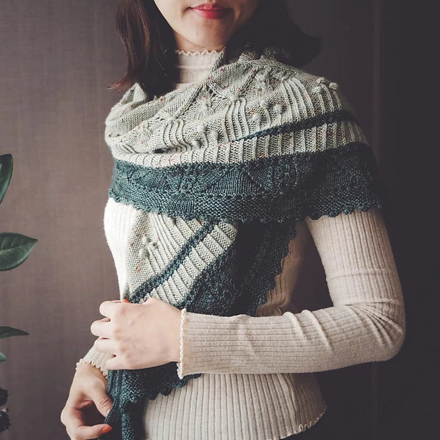 Tassy Shawl Kit (Irene Lin x Shangdrok Yarn)