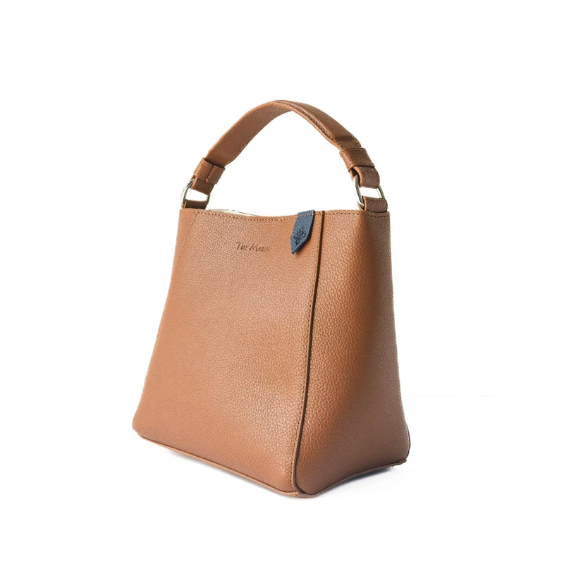 Tin Marin Yaya Leather Bucket Bag with Mai Woven Bag Strap