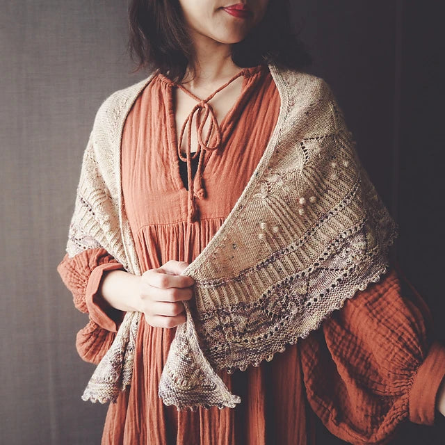 Tassy Shawl Kit (Irene Lin x Shangdrok Yarn)