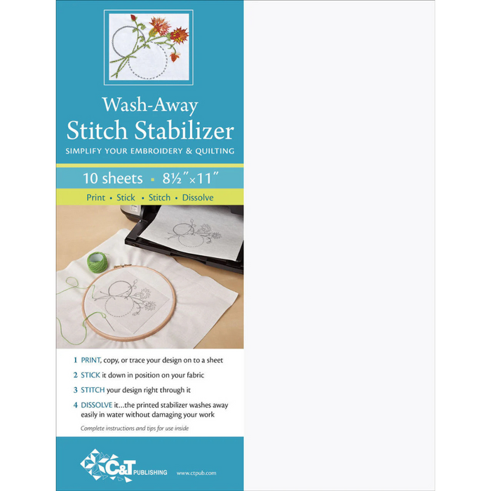 Wash-Away Stitch Stabilizer