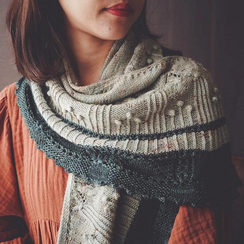 Tassy Shawl Kit (Irene Lin x Shangdrok Yarn) – The Knitting Loft