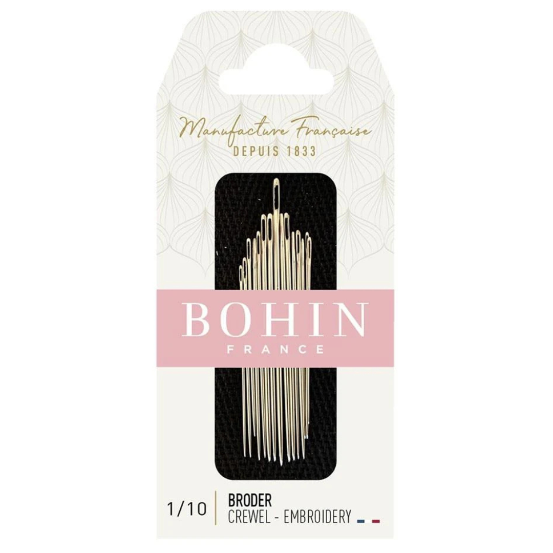Bohin - Assorted Embroidery Needles - Sizes No. 1/10