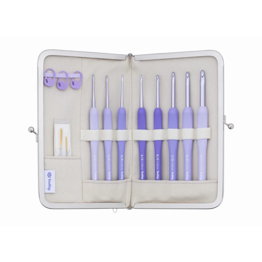 Etimo - Murasaki Crochet Hook with Cushion Grip Set – The Knitting
