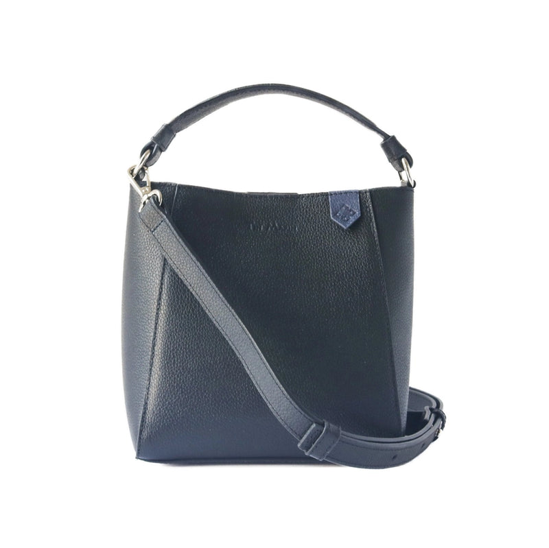 Tin Marin - Yaya Leather Bucket Bag with Mai Woven Bag Strap