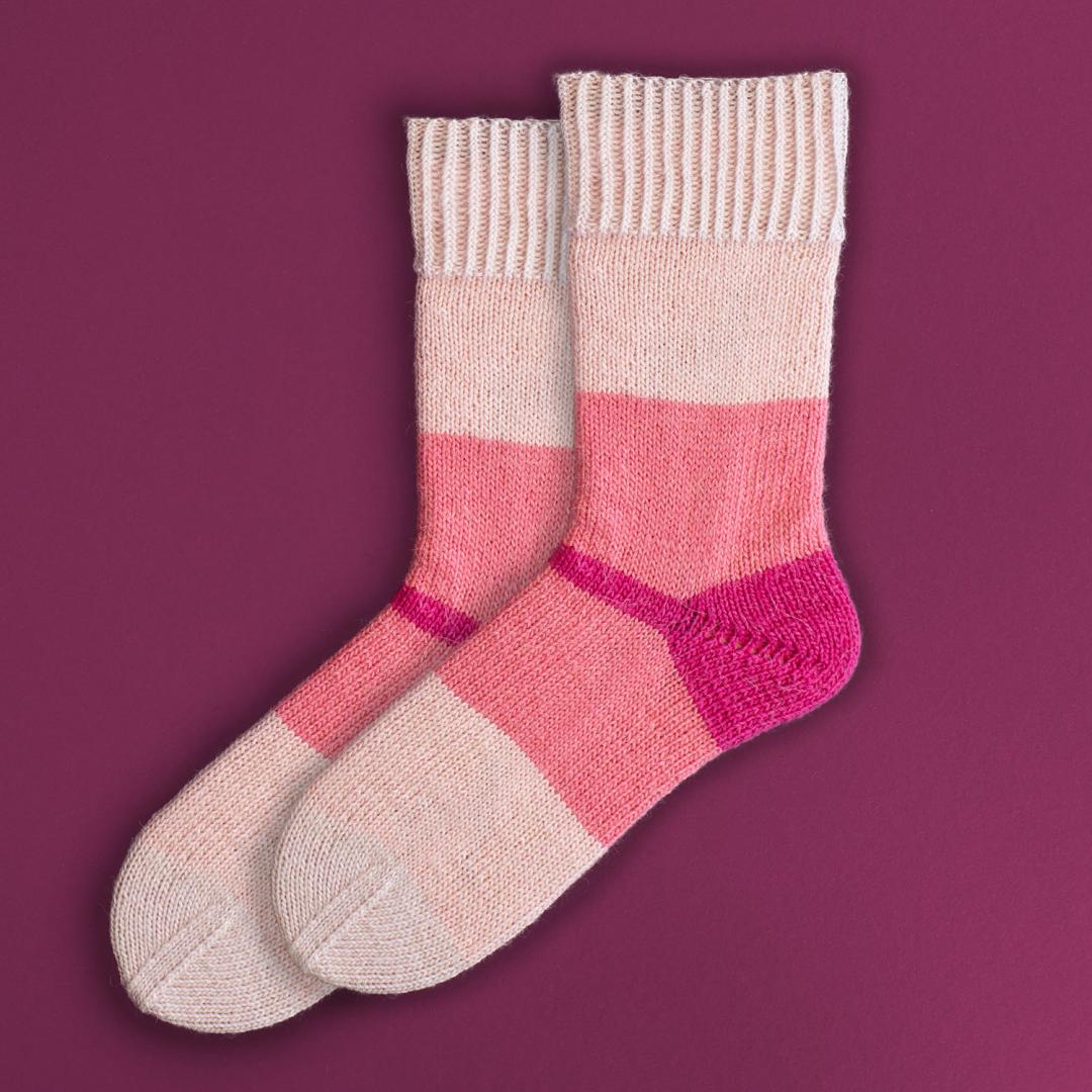 Kremke Soul Wool - Poppy Socks: Yarn Kit for 12 Colourful Socks (CLEARANCE)
