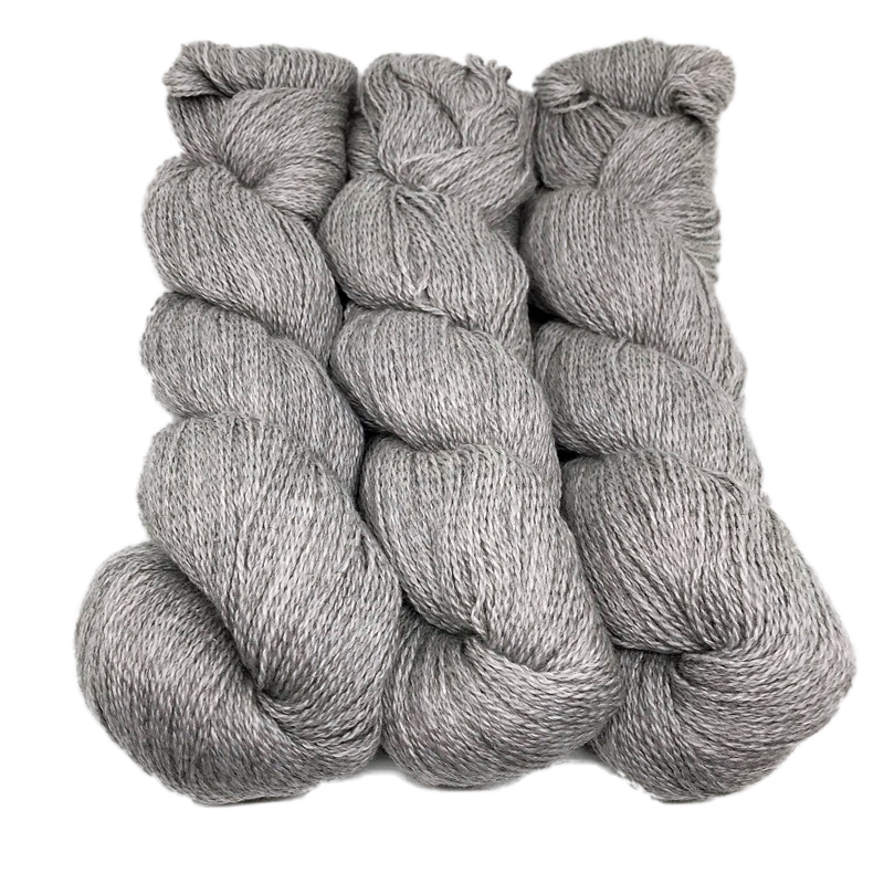 Sabri Fingering Organic Cotton grey Yarn by Illimani Yarn