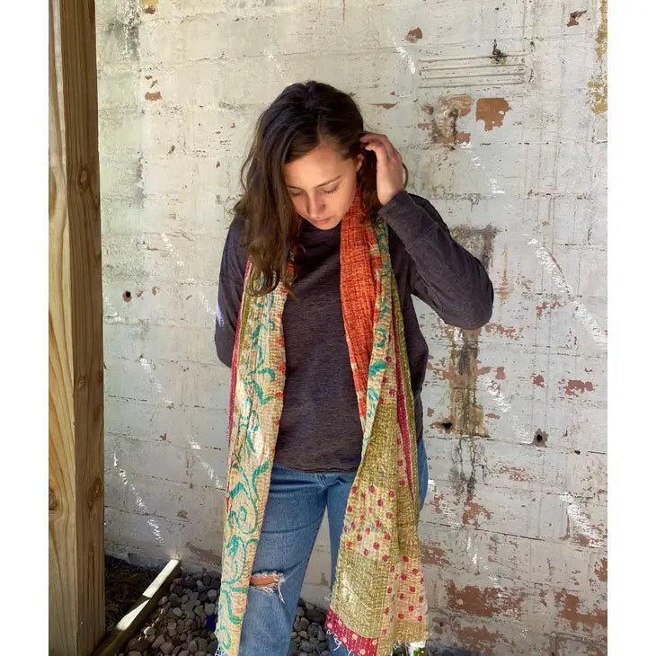 The Olive House® Womens Hearts Design Reversible Scarf Navy Blue  Multicoloured : : Fashion