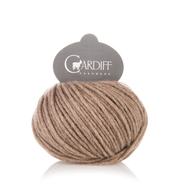 Cardiff Cashmere Large Aran/Bulky Cashmere brown yarn - Toronto