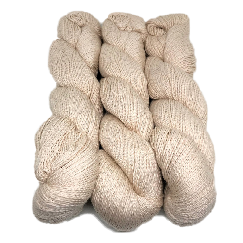 Sabri Fingering Organic Cotton with Baby Alpaca cream Yarn