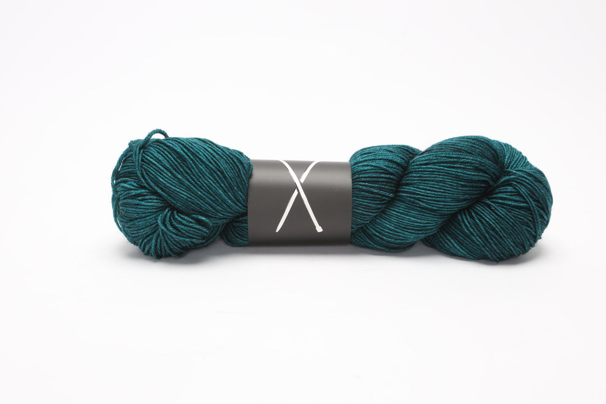 boots by the knitting loft - merino fingering yarn (part 1) adriatic sea