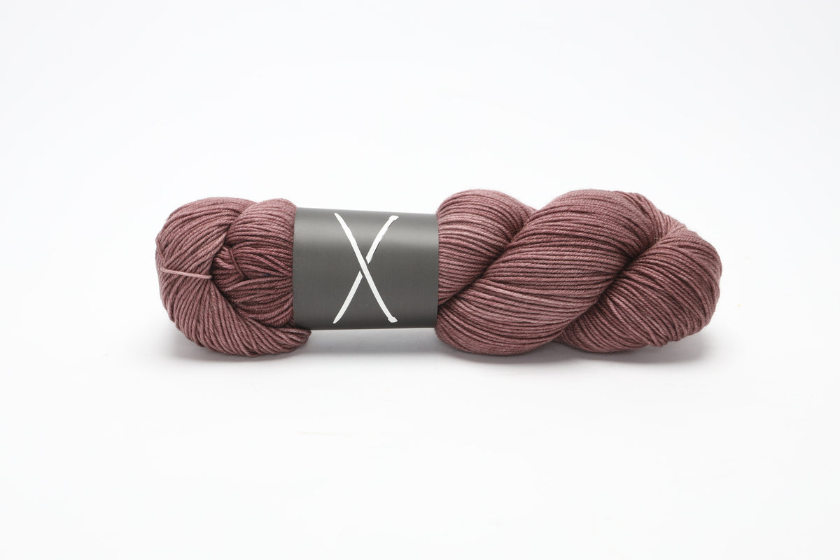 boots by the knitting loft - merino fingering yarn (part 1) aubergine