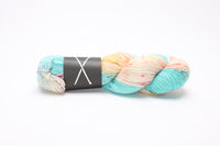 boots by the knitting loft - merino fingering yarn (part 1) blue water beach