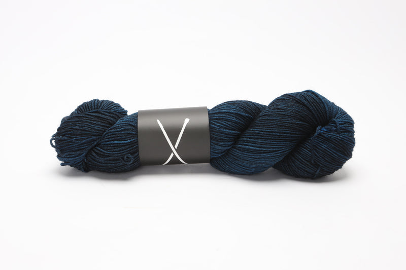 boots by the knitting loft - merino fingering yarn (part 1) blue waves