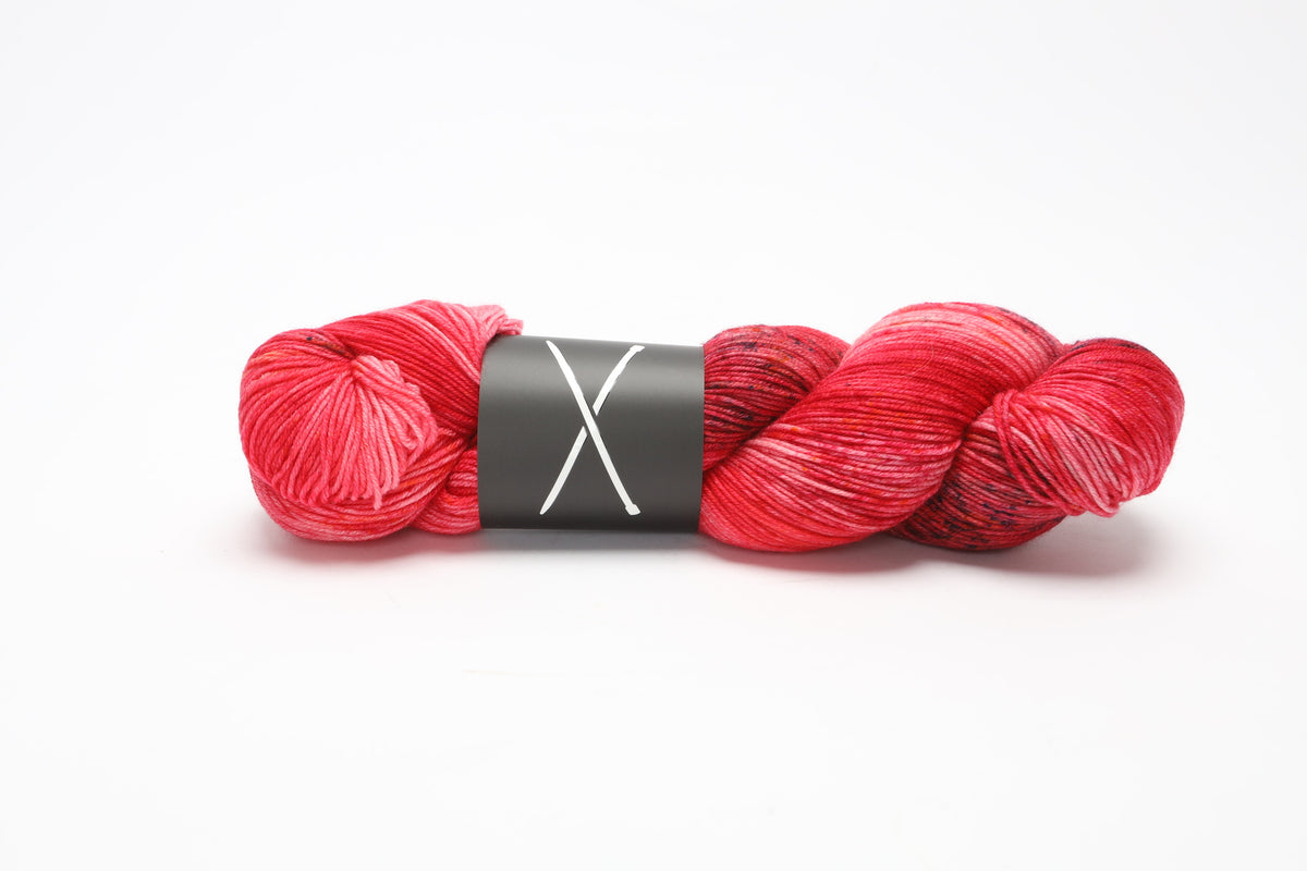 boots by the knitting loft - merino fingering yarn (part 1) dirty crimson
