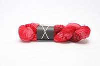 boots by the knitting loft - merino fingering yarn (part 1) dirty crimson