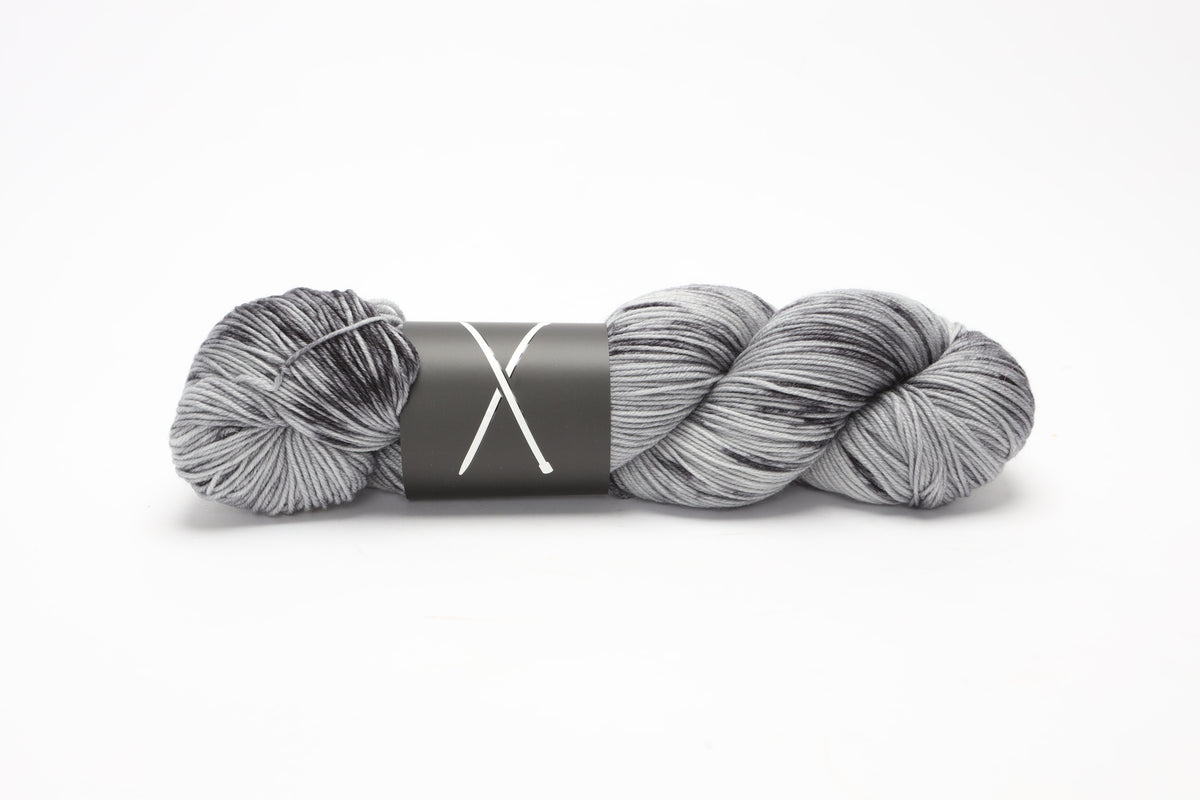 boots by the knitting loft - merino fingering yarn (part 1) dusk