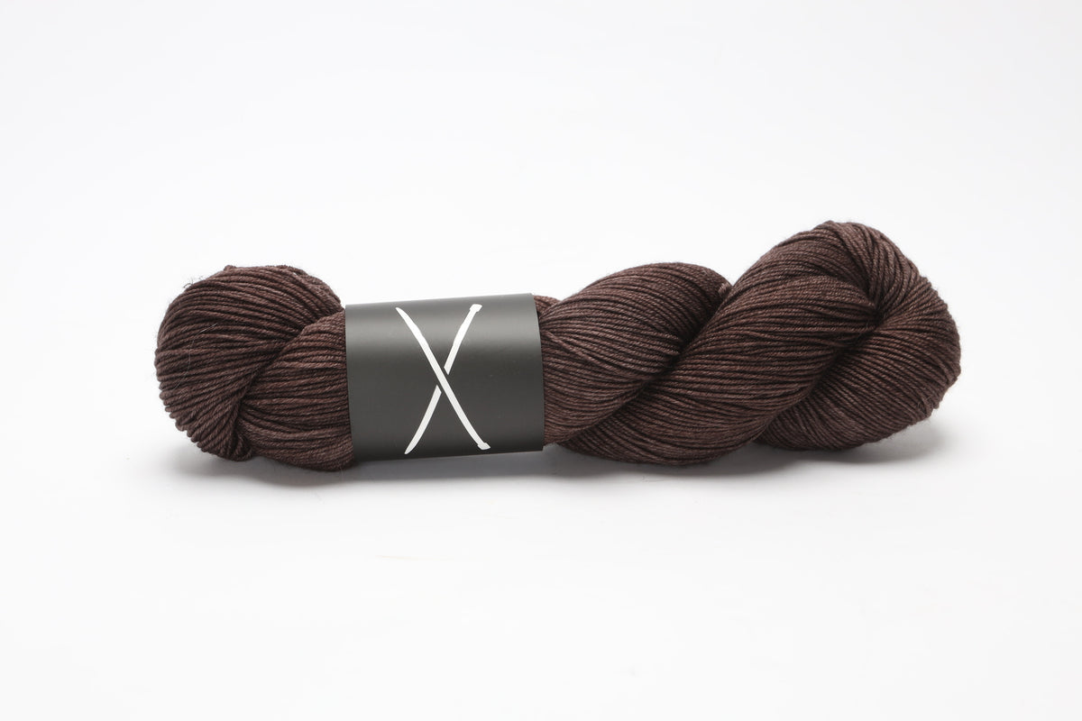boots by the knitting loft - merino fingering yarn (part 1) espresso