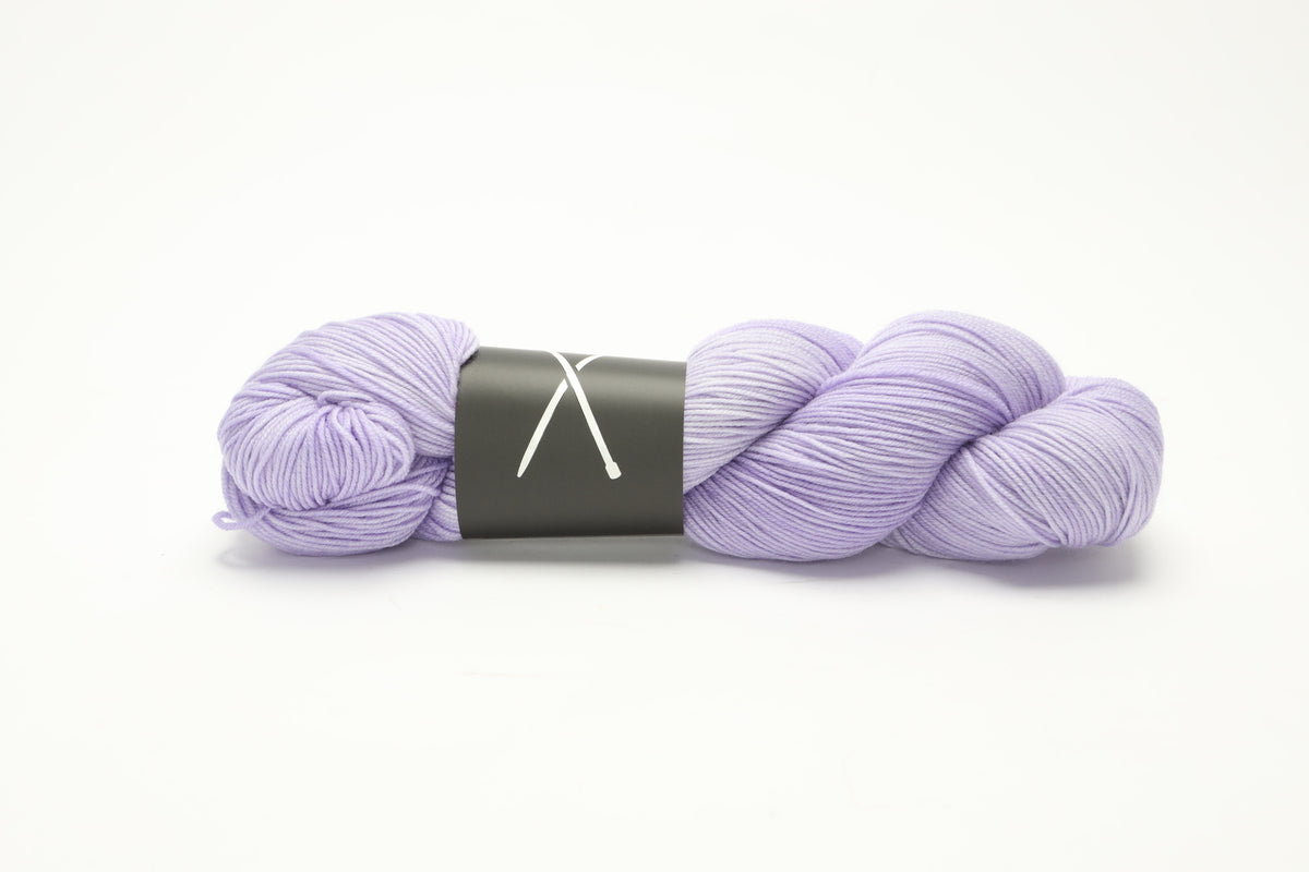 boots by the knitting loft - merino fingering yarn (part 1) forget me not