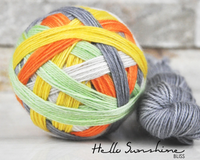 bliss by the cozy knitter hello sunshine (grey mini)