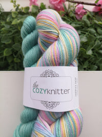 bliss by the cozy knitter hippity hop (mint mini)