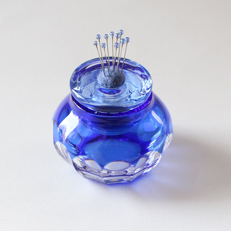 Blue Otaru Kiriko Pin Cushion by Cohana