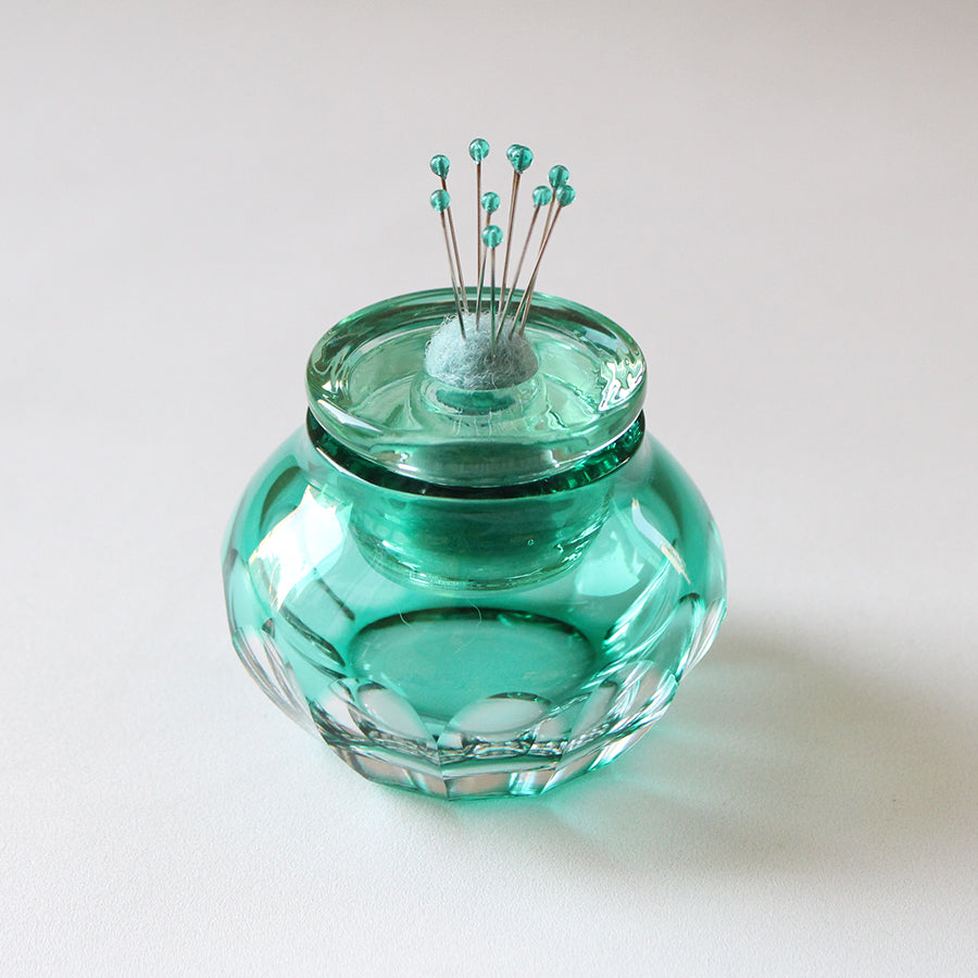 Green Otaru Kiriko Pin Cushion