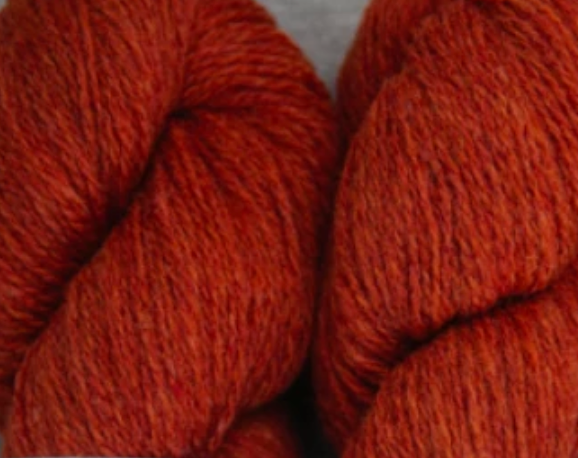 biches & bûches - le petit lambswool dark orange grey