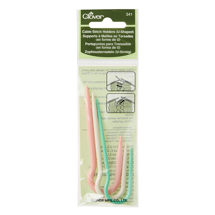 Clover Cable Stitch Holder for Knitting - U-Shaped