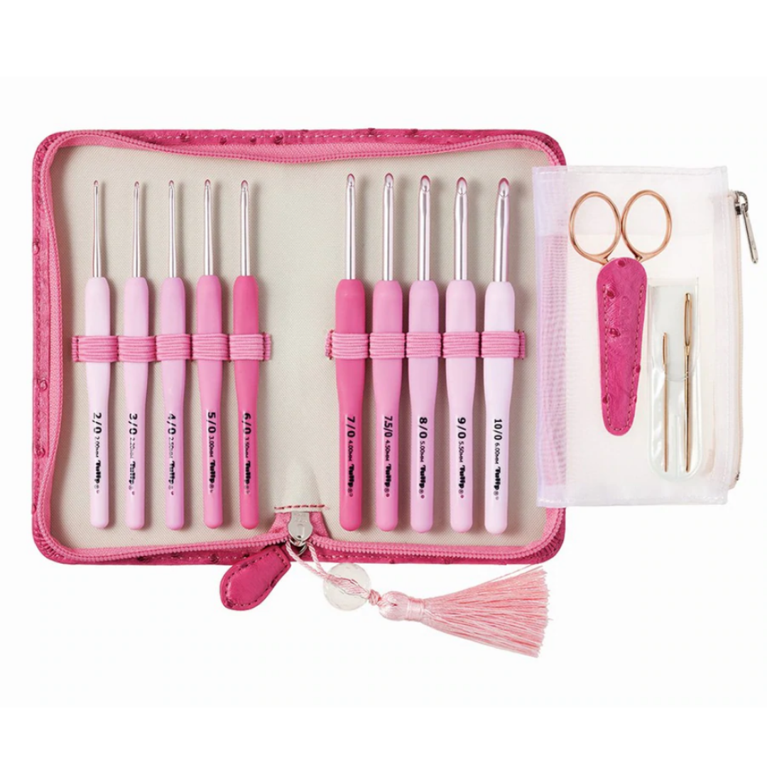 Etimo - Rose Cushion Grip Crochet Hook Set - Full Set
