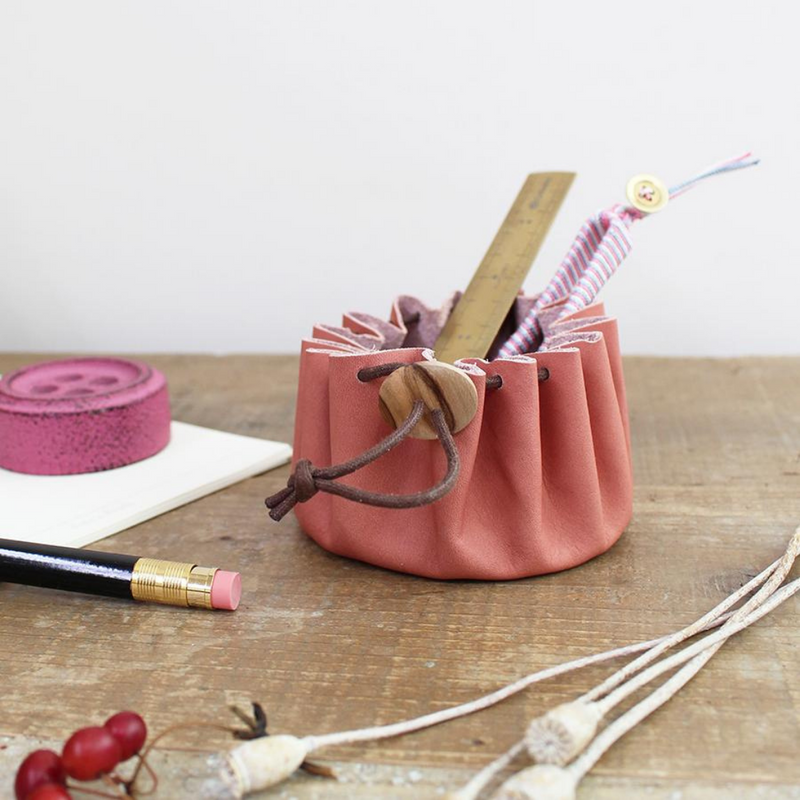 Himeji Leather Pouch by Cohana