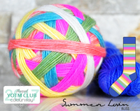 bliss by the cozy knitter summer lovin (blue mini)