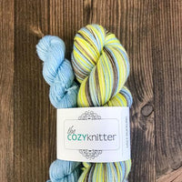 bliss by the cozy knitter ugly duckling (blue mini)