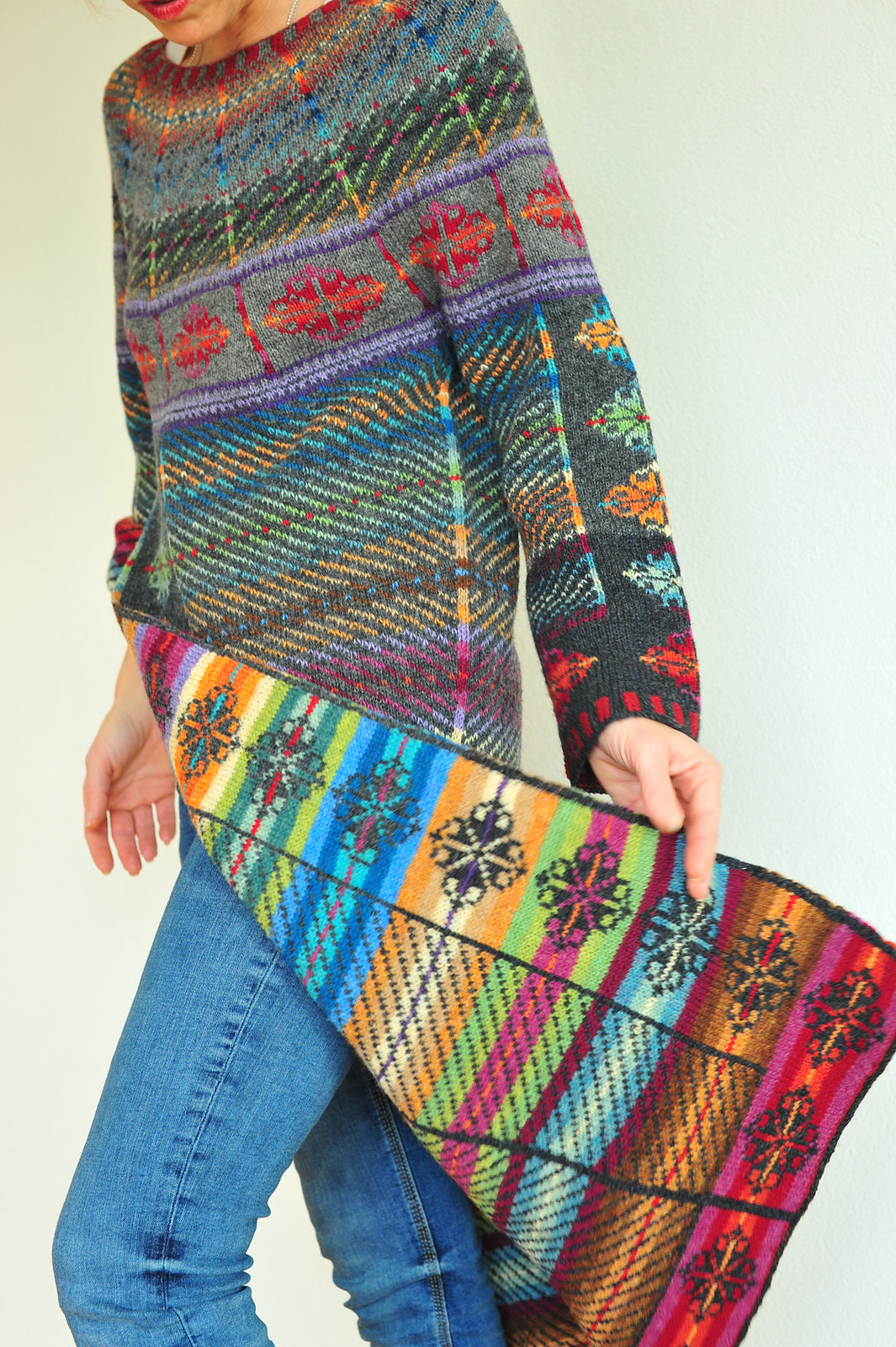 butzeria goes knitting - printed patterns a winter wedding coat