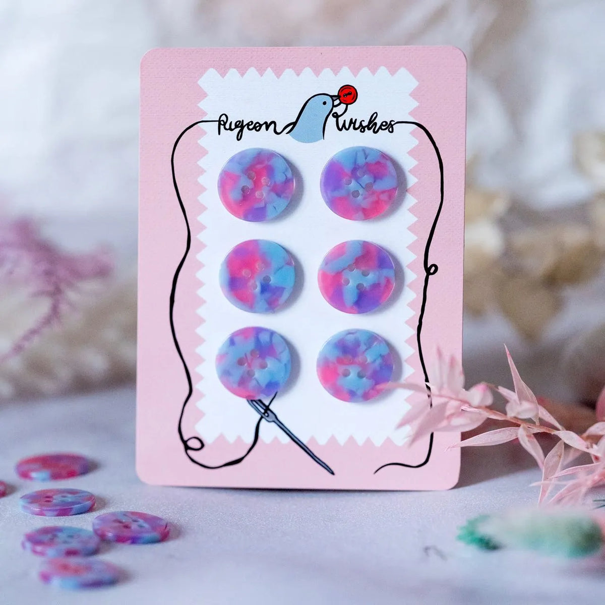 PigeonWishes Buttons