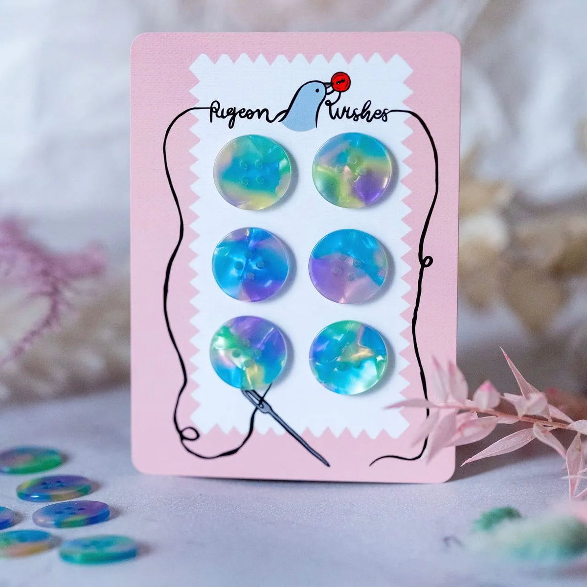 PigeonWishes Buttons