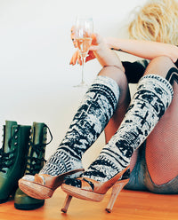 butzeria goes knitting - printed patterns one way or another (punk) socks