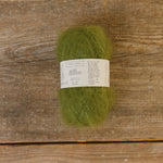 biches & bûches: le petit silk & mohair medium green grey