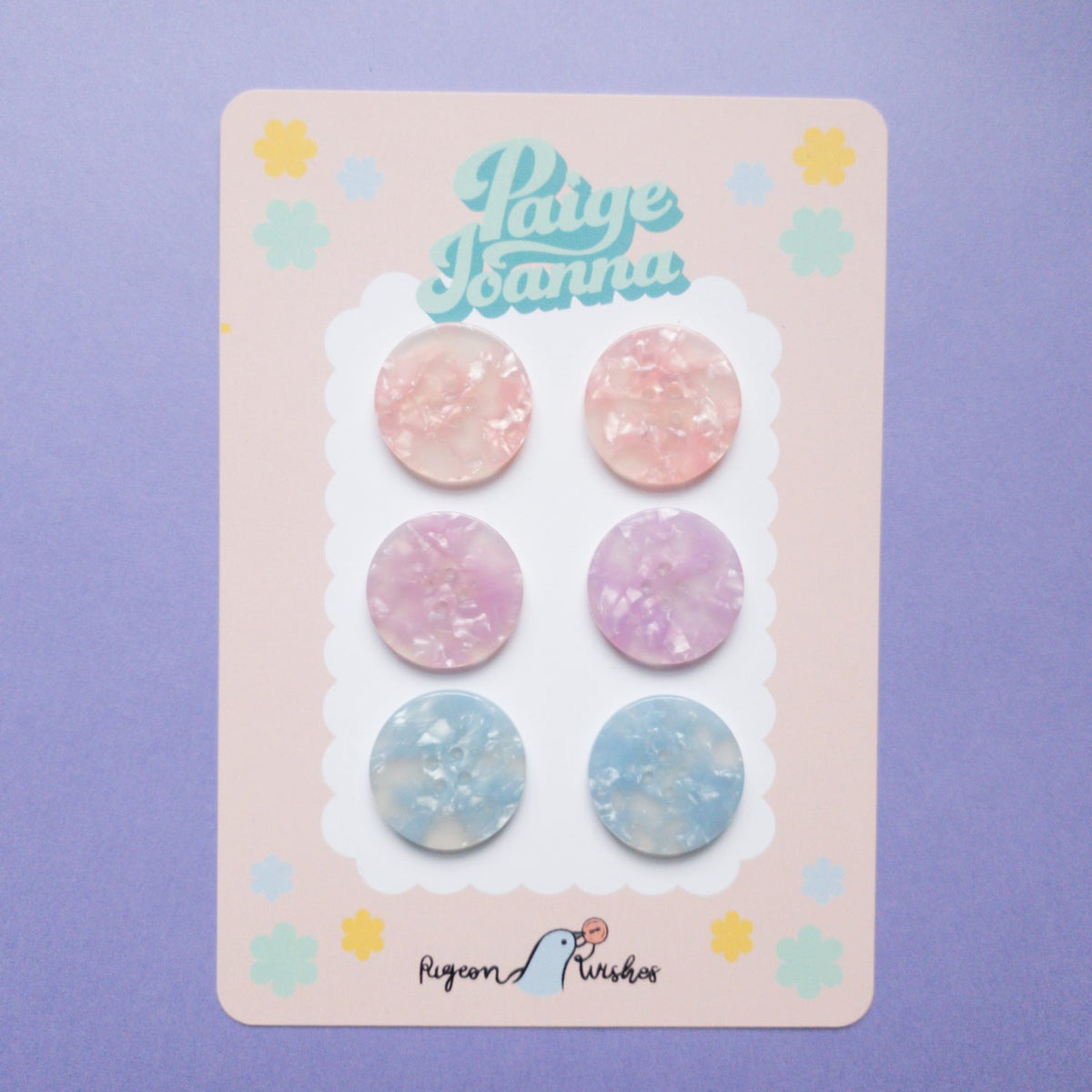 PigeonWishes Buttons