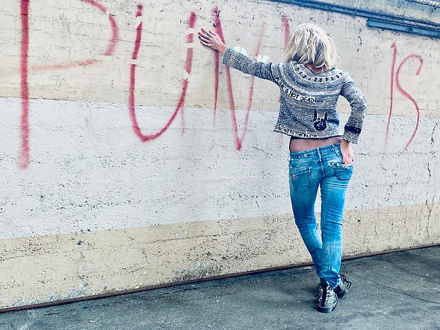 butzeria goes knitting - printed patterns punk's not dead