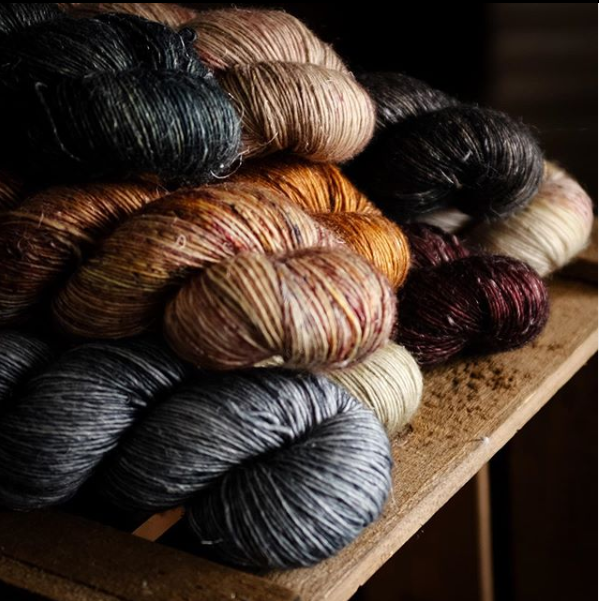 Twisted Willow Merino Linen Singles Fingering Knitting Yarns in Toronto
