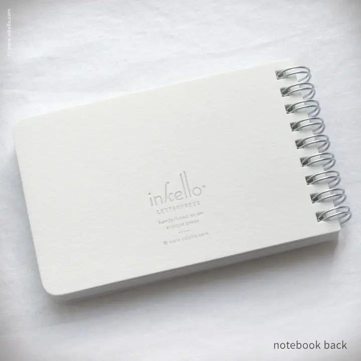 Inkello Letterpress - Heart Knitting Spiral Notebook