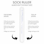 Twice Sheared Sheep - Sock Sizing Bracelet Ruler