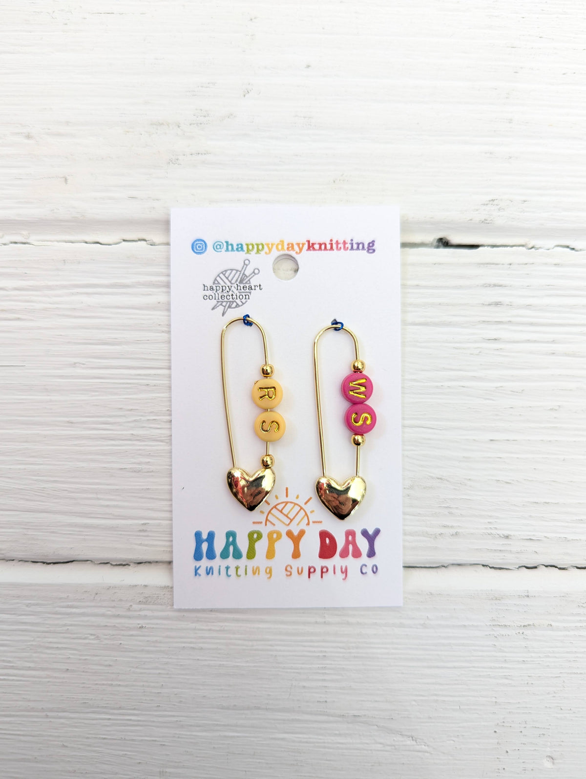 Happy Day Knitting - RS/WS Locking Stitch Markers