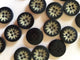 2868 Navy Corozo w/flower (18mm)