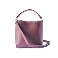 Tin Marin - Yaya Leather Bucket Bag with Mai Woven Bag Strap