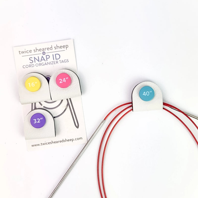 Twice Sheared Sheep - Snap ID Cord Organizer Tags
