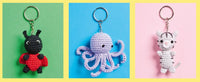 Mini Amigurumi Bag Charms: 23 adorable keyrings to crochet
