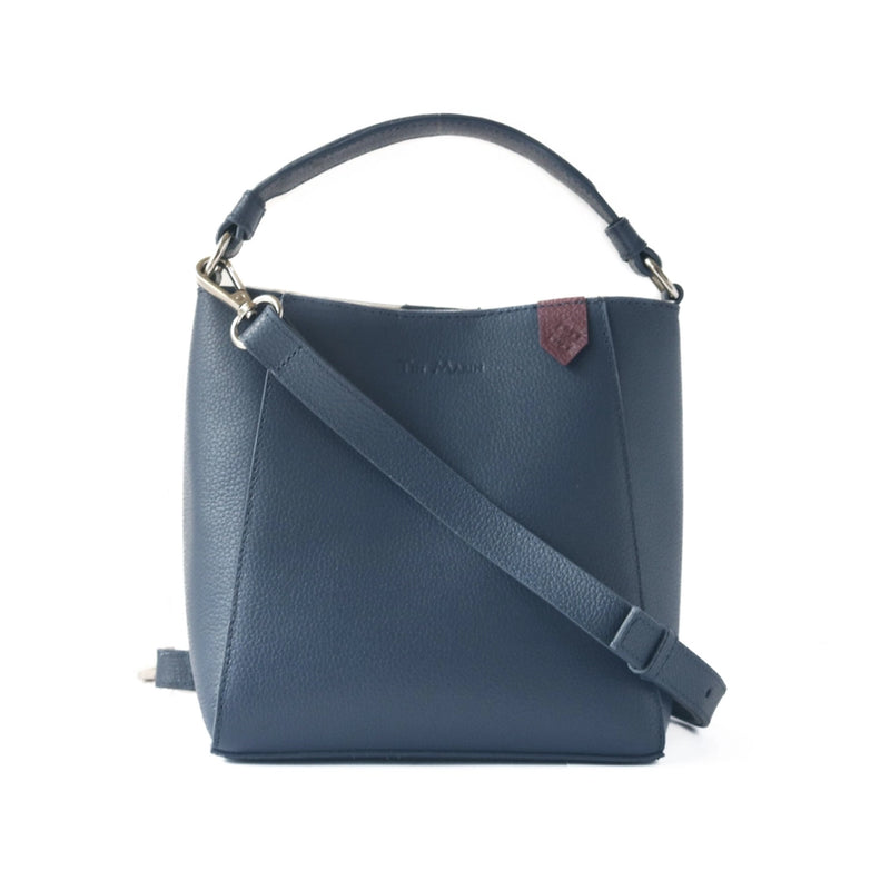 Tin Marin - Yaya Leather Bucket Bag with Mai Woven Bag Strap